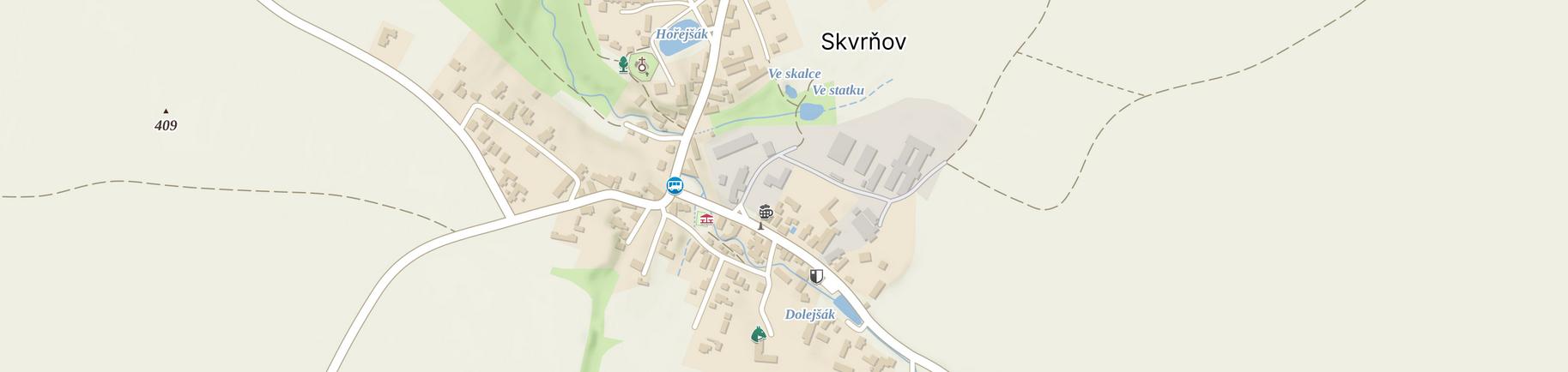 mapa Skvrňov